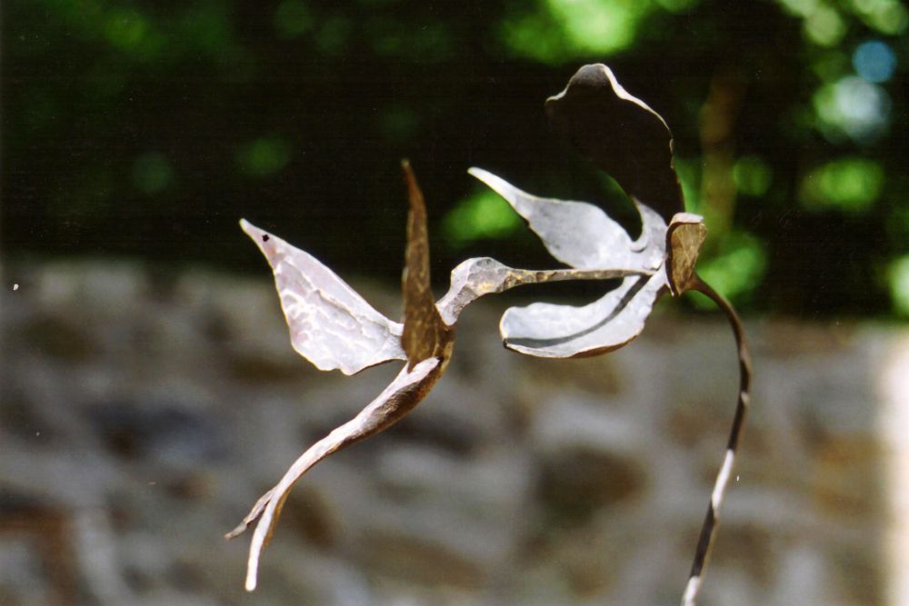 kovaný kolibřík - detail